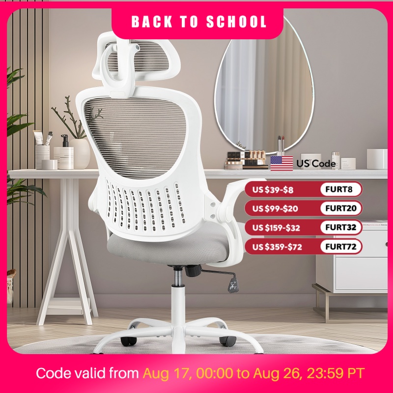 Pc Gaming Chair - JHK Mesh Ergonomic Office Computer Desk
