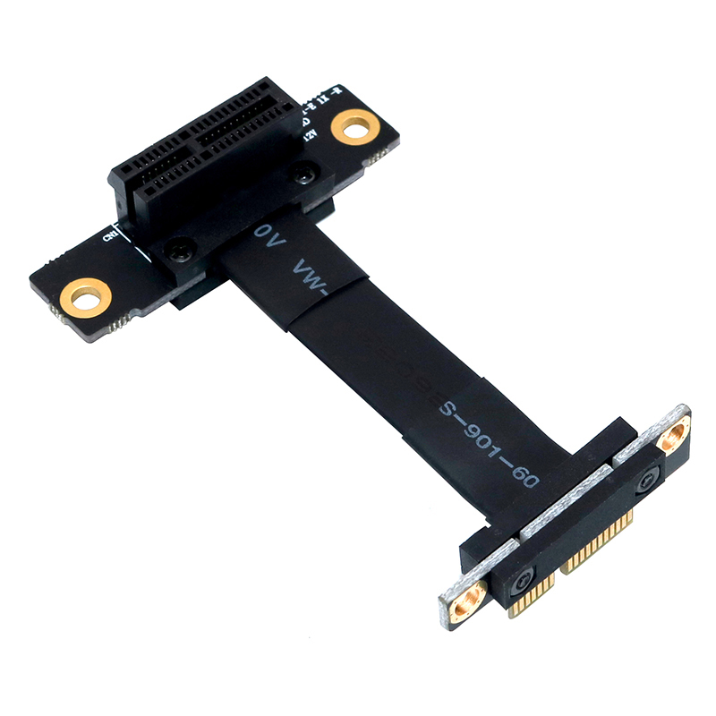 Pcie Riser Cable - PCIE X1 Riser Cable Dual 90