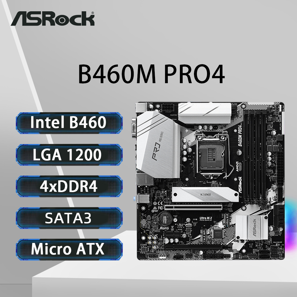 ASRock B460M PRO4 Motherboard  - Intel Cpu Core I5 recension och pris