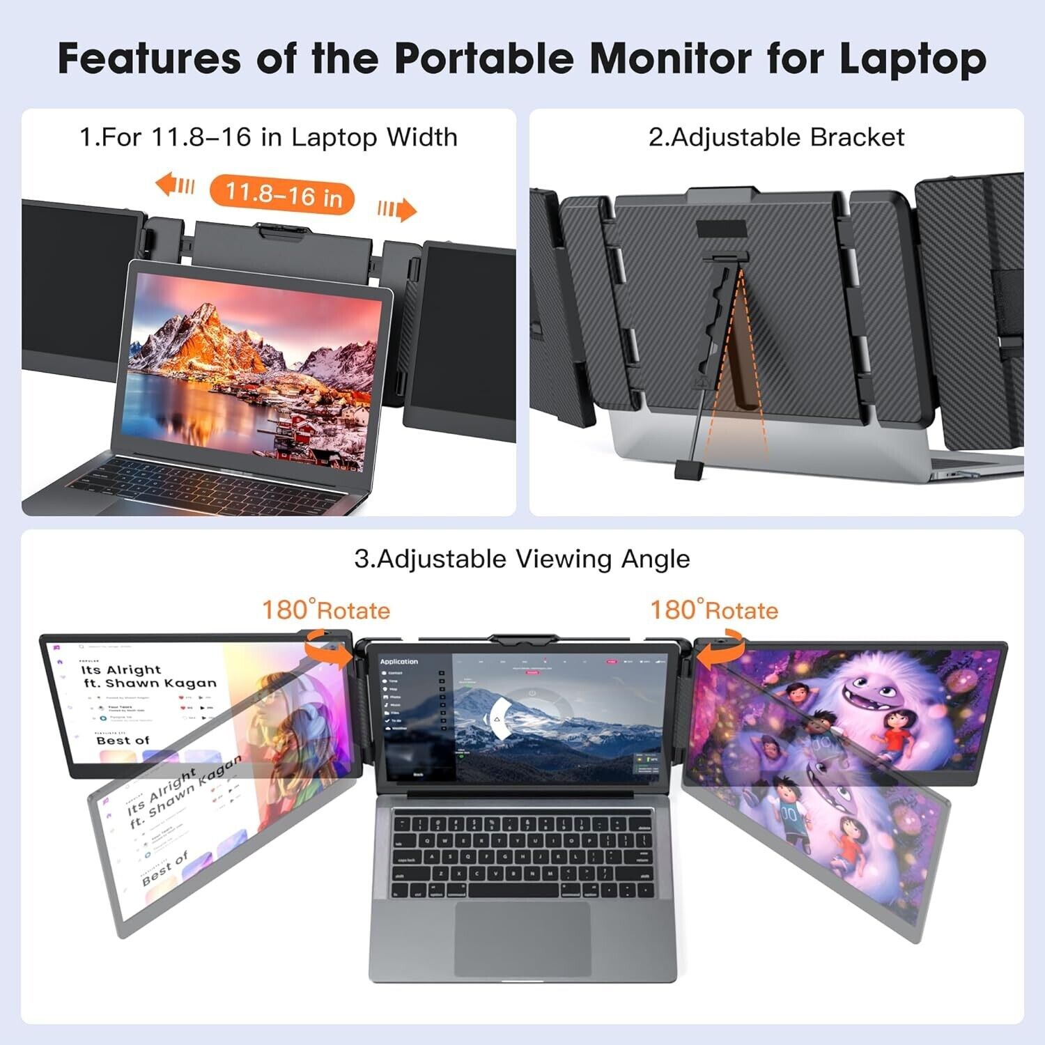 OFFIYA 14 Inch IPS 1080P FHD D - High Refresh Monitor recension och pris