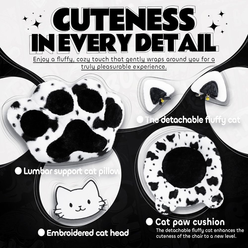 Gaming Chair Cute with Cat Ear - Pc Gaming Chair recension och pris