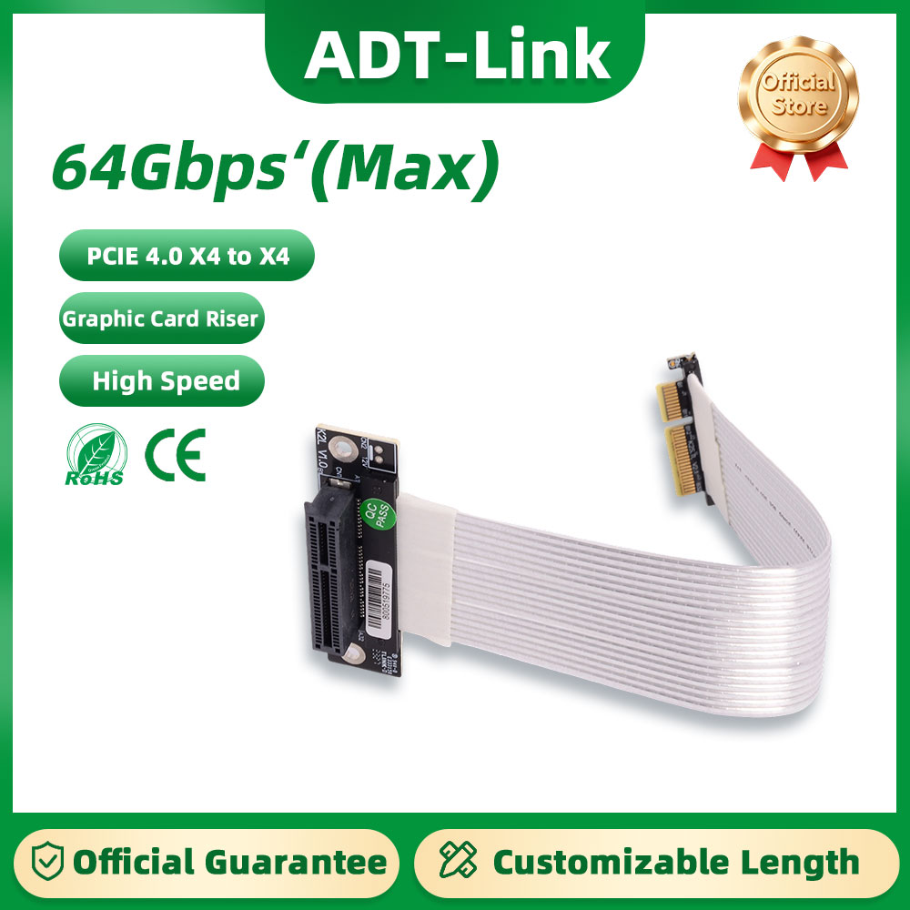 ADT-Link K22SL-TL PCIE 4.0 X4  - Pcie Riser Cable recension och pris