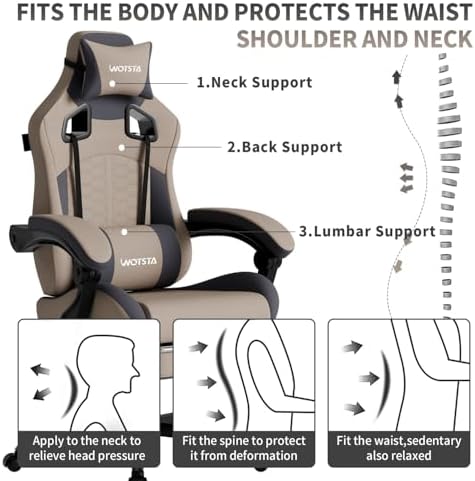 Gaming Chair with Massage,Ergo - Pc Gaming Chair recension och pris