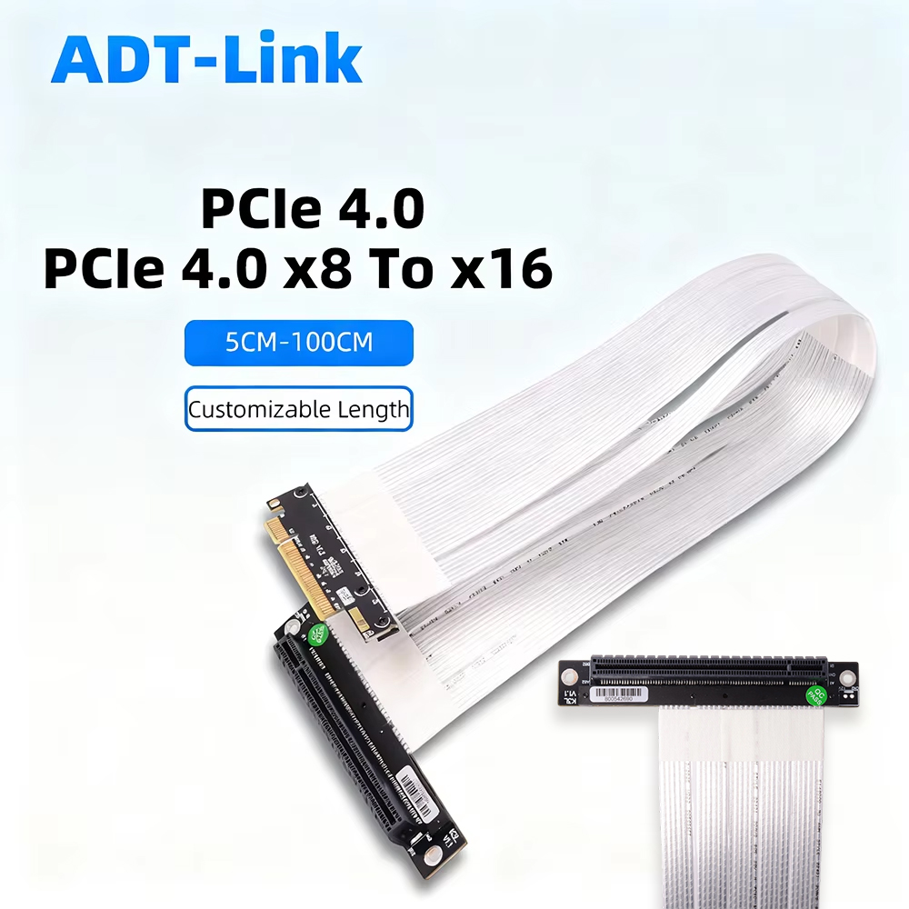 ADT-Link PCIE 4.0 3.0 X8 To X1 - Pcie Riser Cable recension och pris