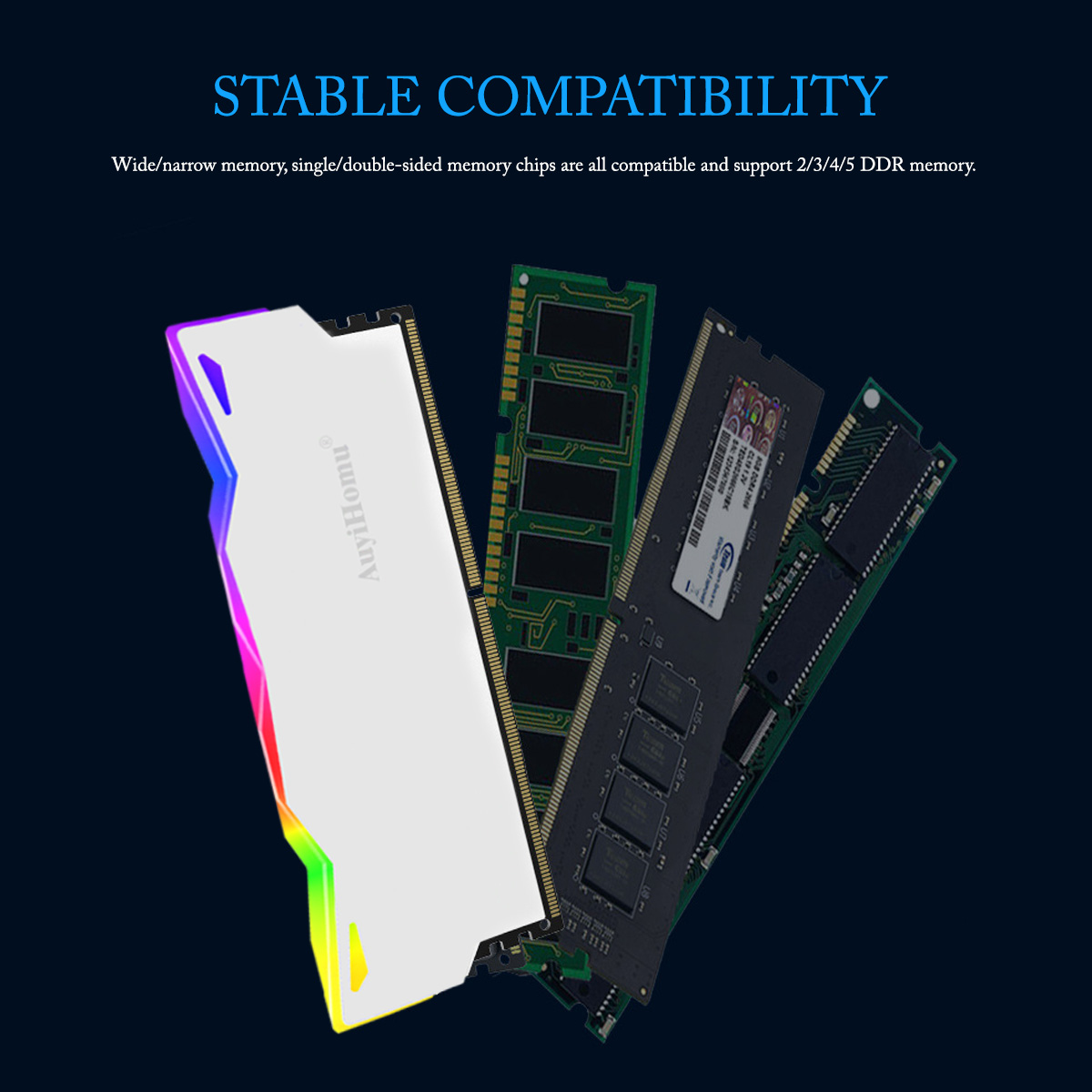 AuyiHomu RGB Heatsink, 5V 3Pin - Pc Gaming Ddr5 recension och pris