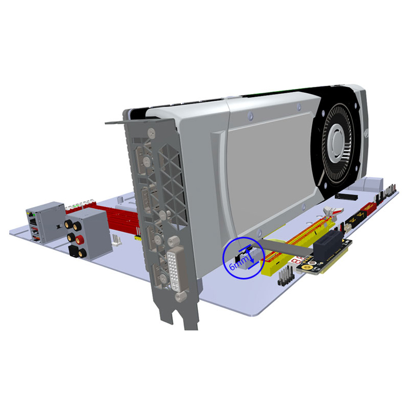 PCIE X1 Riser Cable Dual 90 De - Pcie Riser Cable recension och pris